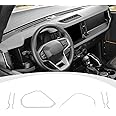RAZPOY Center Console Dash Grab Handle Cover Trim Compatible with 2021-2024 Ford Bronco Interior Accessories, White (Not for Bronco Sport)