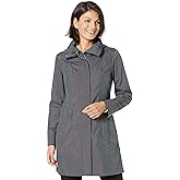 Cole Haan Women's Back Bow Packable Hooded Rain Jacket