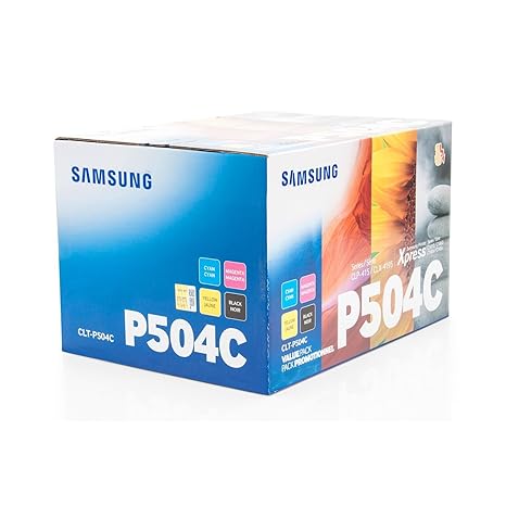 Samsung CLT-P504C/ELS Original Toner (Value Pack - Kompatibel mit: CLP-415/ CLX-4195/ SL-C1810W/ SL-C1860FW) C/M/Y/K