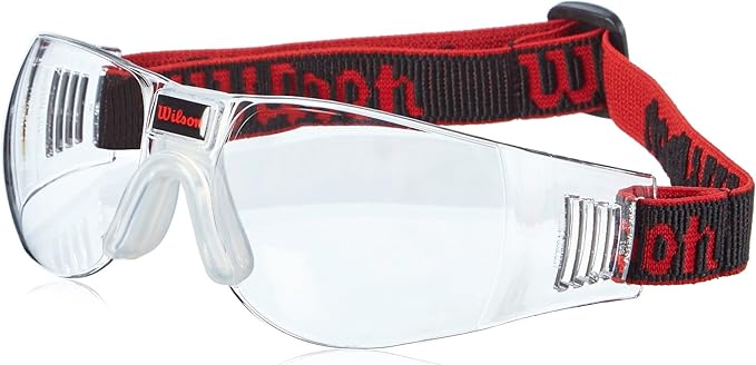 Wilson Omni Gafas de Squash, Unisex, Negro/Rojo, Talla Única ...
