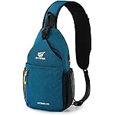 SKYSPER Sling Bag Crossbody Backpack - Chest Shoulder Cross Body Bag Travel Hiking Casual Daypack for Women Men(Blue)
