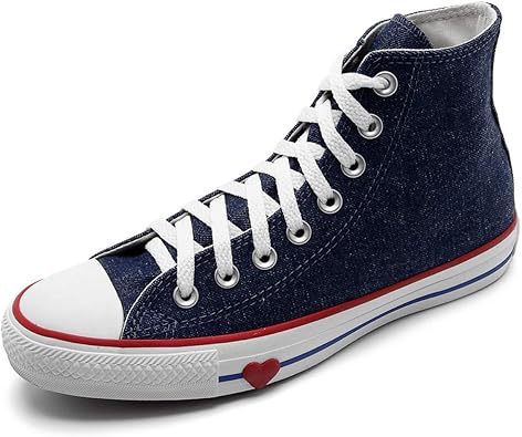 all star vermelho cano alto 35