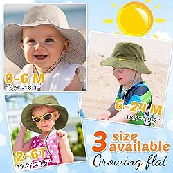 2-Pack Baby Sun Hat Kids Summer UPF 50+ Sun