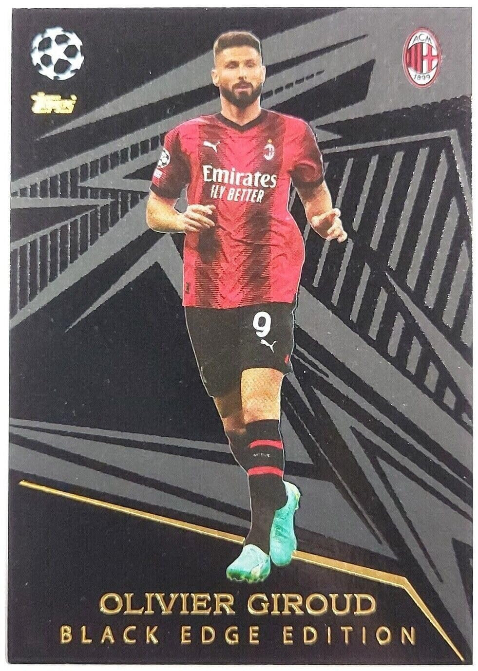 Topps Match Attax 2023 2024 Olivier Giroud Black Edge Edition Card #499