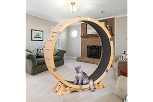 DECENT VRVEGE Cat Exercise Wheel for Indoor Cats, Upgraded Large Cat Exerciser Treadmill, Cat Fitness Spinning Running Wheel, Pet Walking Workout Supplies, Cat Exercise Fitness Weight Loss Device