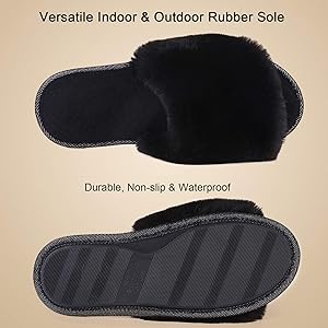 fluffy slippers amazon