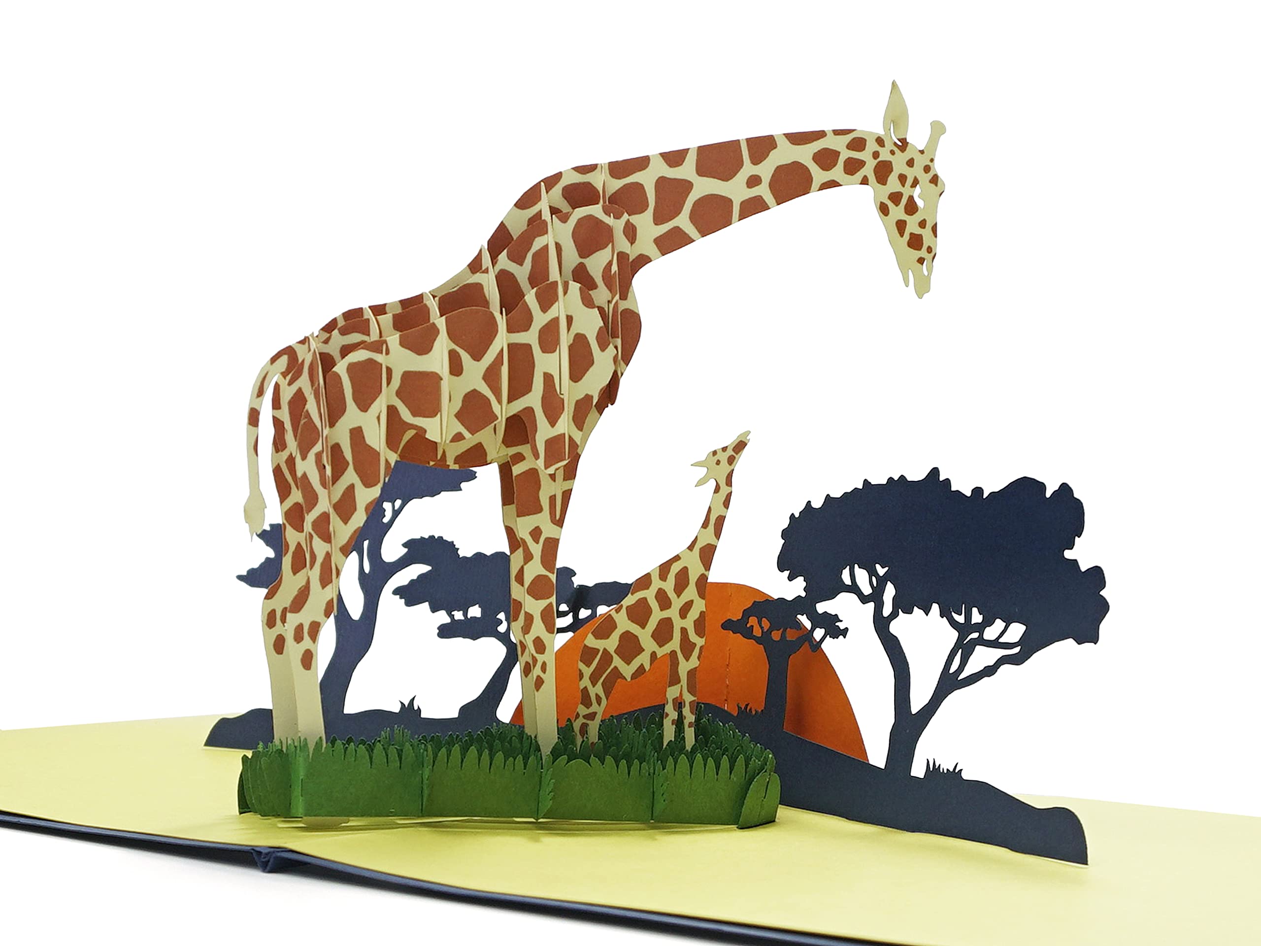CUTPOPUP Giraffe Family Fathers Day Card, Birthday Cards for Men, Husband, Dad, Him, Brother, GrandFather, Pop Up Card, 3D Greeting Cards, Birthday Card Pop Up UK