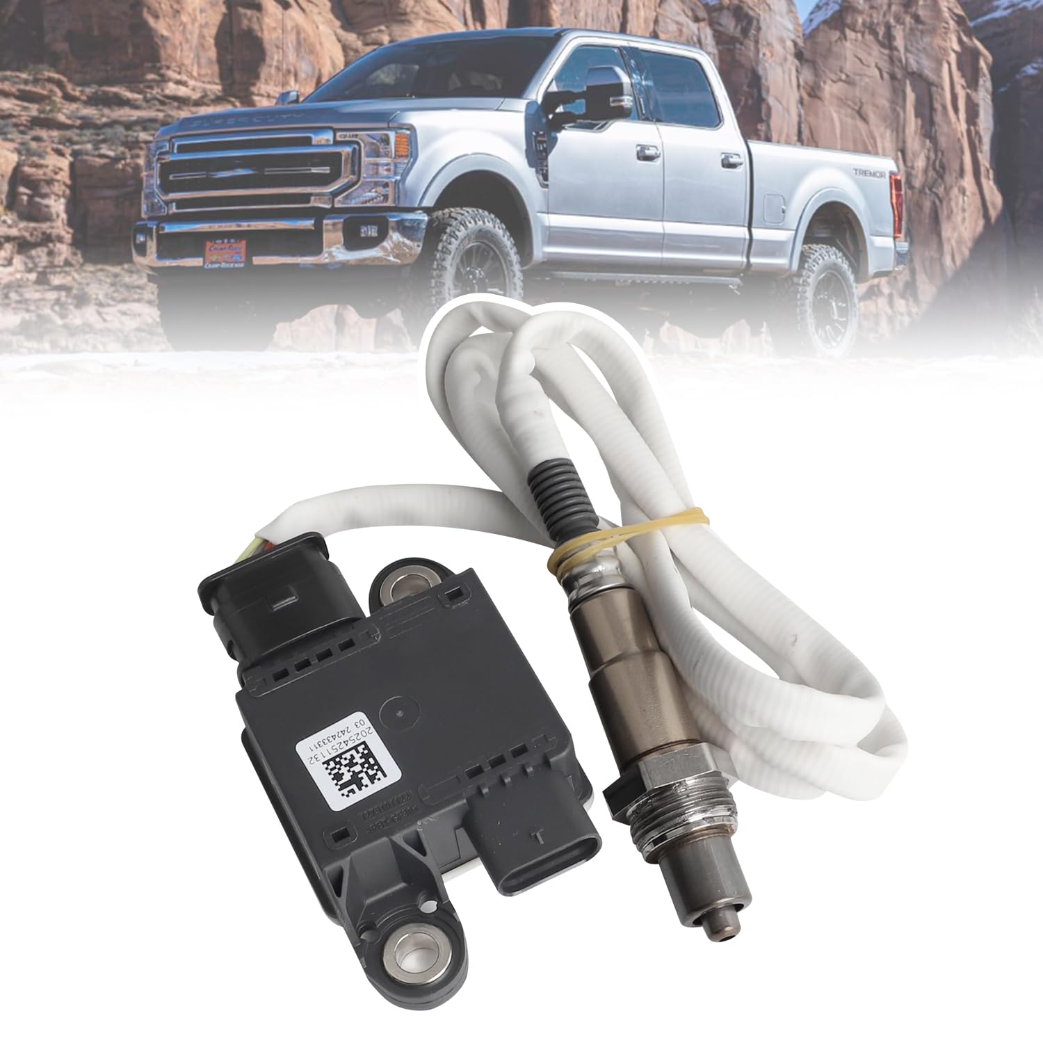 Photo 1 of JC3Z-5L239-C Diesel Exhaust Particulate Sensor Compatible with 2017-2022 Ford F150 F250 F350 F450 F550 Super Duty 6.7L V8, Replaces OE# 0281006766, 0281007522, HC3Z5L239D, HC345L239DA