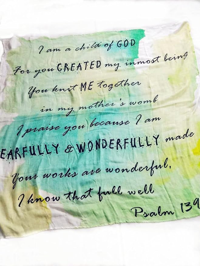 psalm 139 swaddle blanket