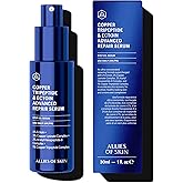 Allies of Skin Copper Tripeptide & Ectoin Advanced Repair Face Serum | Hydrating Moisturizer for Dry Skin | Anti Aging Skincare with Peptides | Treat Fine Lines & Wrinkles (1 Fl. oz)