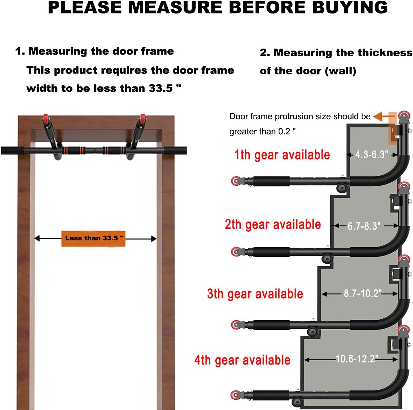 Pull Up Bar, Multifunctional Portable Gym System Ab Roller Wheel，Home Gym Exercise Equipment Strength Training Upper Body Workout Bar: Kitchen & Dining