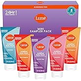 Lume Acidified Body Wash 5 Pack Minis - 24 Hour Odor Control - Moisturizing Formulated Without SLS & Parabens - 1.5 ounce Tubes (Clean Tangerine, Lavender Sage, Peony Rose, Toasted Coconut, Unscented)