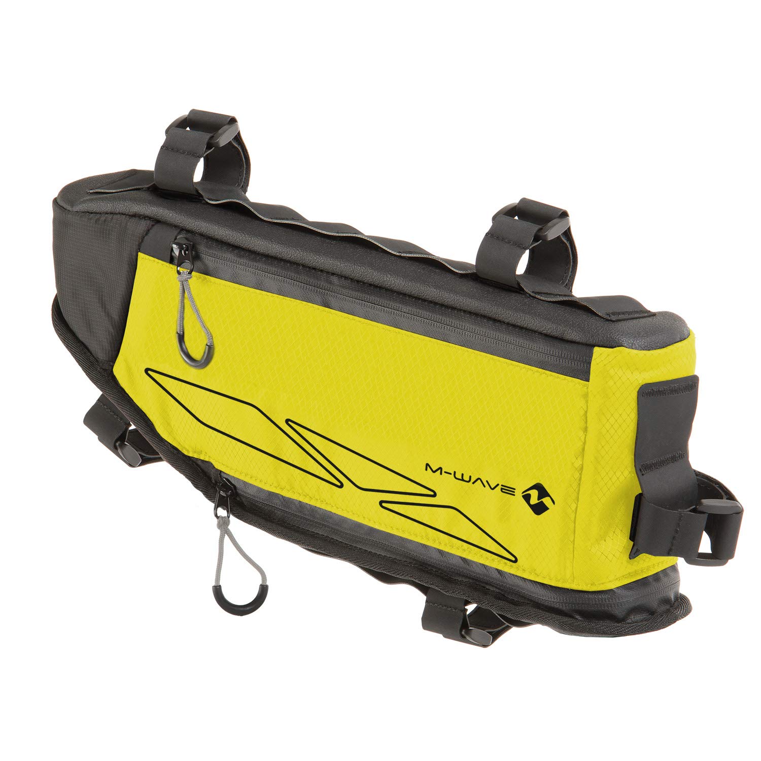 M-Wave Unisex's Rough Ride Frame Triangle Bag neon Yellow, Approx. 42x14-25 cm