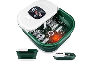 Neprock Foot Bath Spa with Heat and Massage and Jets, Collapsible Foot Spa Foot Soak Tub for Foot Pain Relief, Pedicure Foot Massager Spa Soaker, Christmas Gifts for Women
