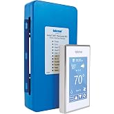 tekmar Invita 564 Wi-Fi Thermostat, 2-Wire, Energy Star Approved, ERV/HRV | Smart 2-wire thermostat with Wi-Fi control, supports up to 2-stage heat, 2-stage cool fan, 2 accessories and ERV/HRV