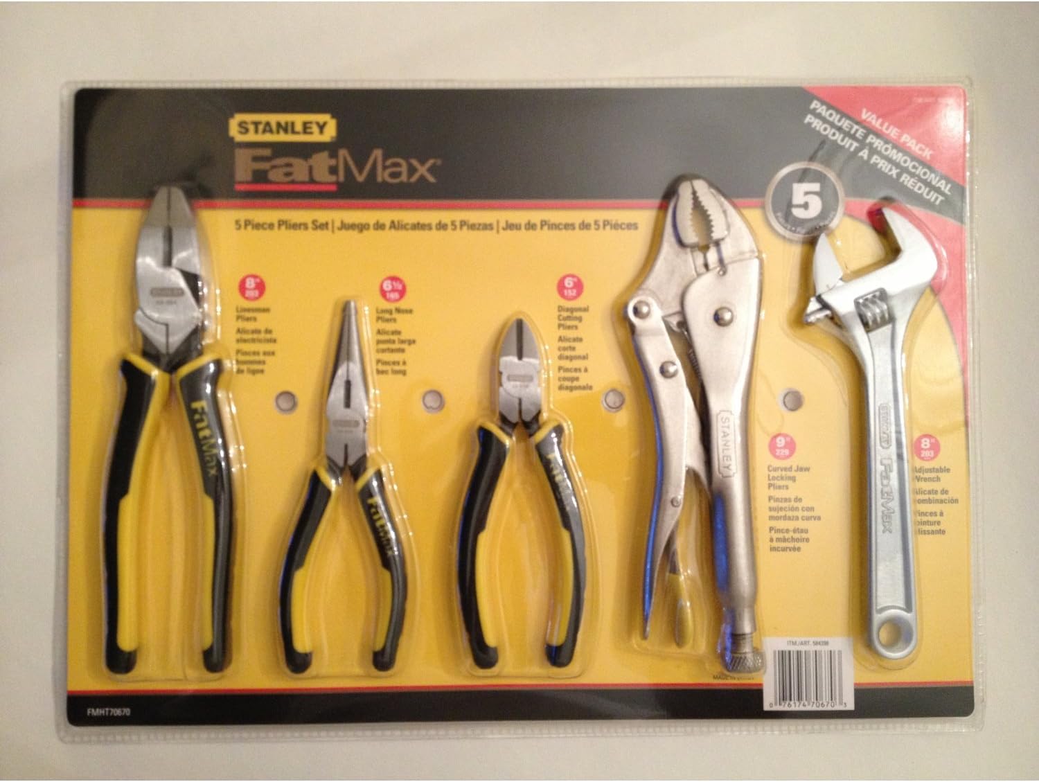 Stanley FatMax 5 Piece Plier Set Amazon.co.uk DIY & Tools