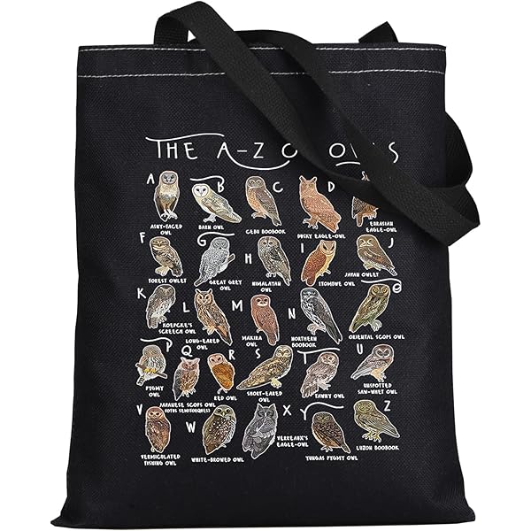 Bolsa De Búho, Regalo Para Amantes De Los Búhos, Bolsa De Lona Con Estampado De Aves, Bolsa De Estilo Cottagecore, Bolsa De Búho Pintada A Mano Con Acuarela, Bolsa De Vida Silvestre