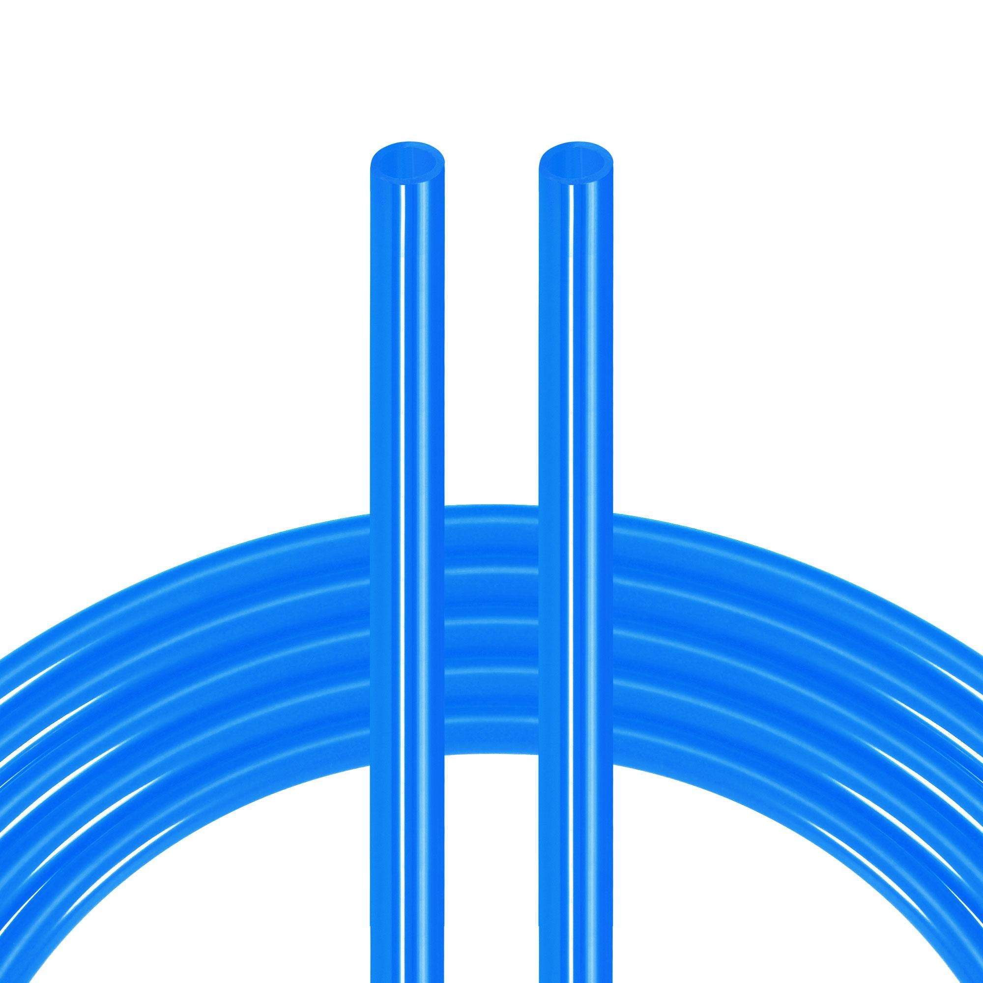 sourcing map Pneumatic Tubing, Air Compressor Tube Hose PU Air Line Hose 4mm ID x 6mm OD x 7.7m/25.2Ft Blue