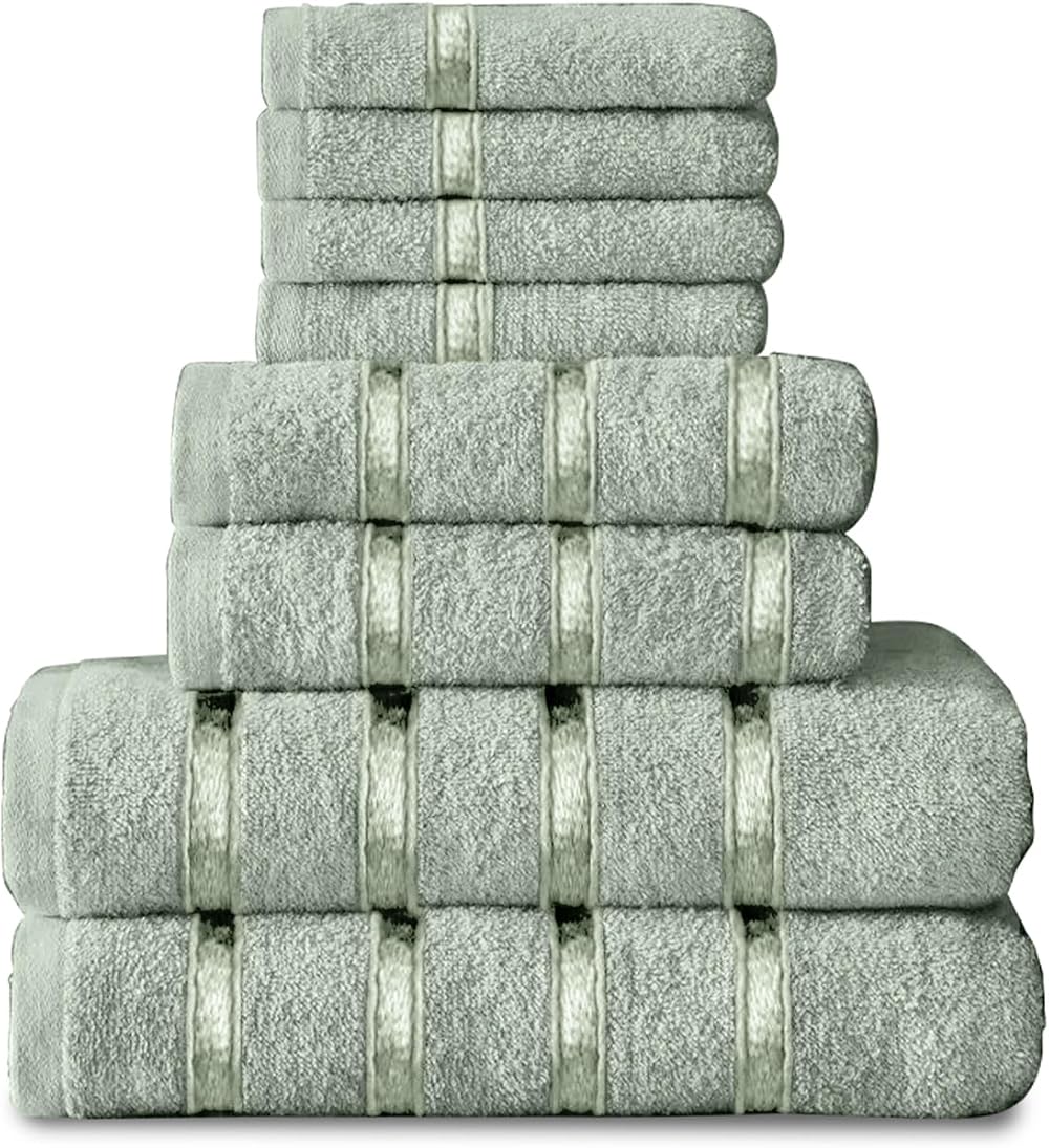 GC GAVENO CAVAILIA 8 Piece Towel Bale Set 450 GSM Duck Egg