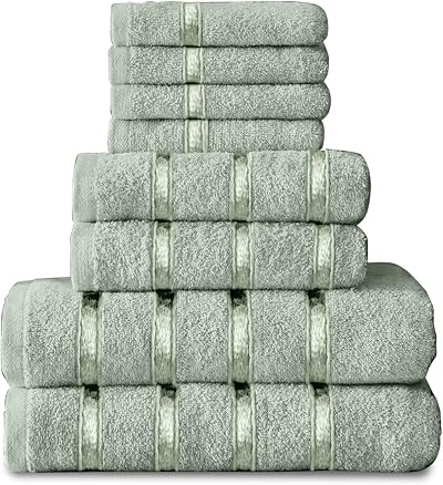 GC GAVENO CAVAILIA 8 Piece Towel Bale Set 450 GSM Duck Egg