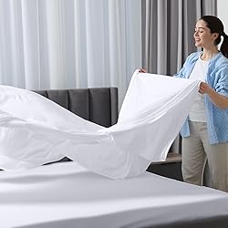 Royale Linens Queen Flat Sheet - Ultra Soft Brushed