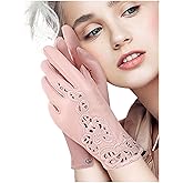 FIORETTO Womens Genuine Leather Driving Gloves Touchscreen Unlined Sheepskin Ladies Driving Gloves Thin W160020