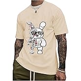 SOLY HUX Men's Graphic Tees Short Sleeve Crew Neck Vintage T-Shirt Casual Summer Shirt Tops