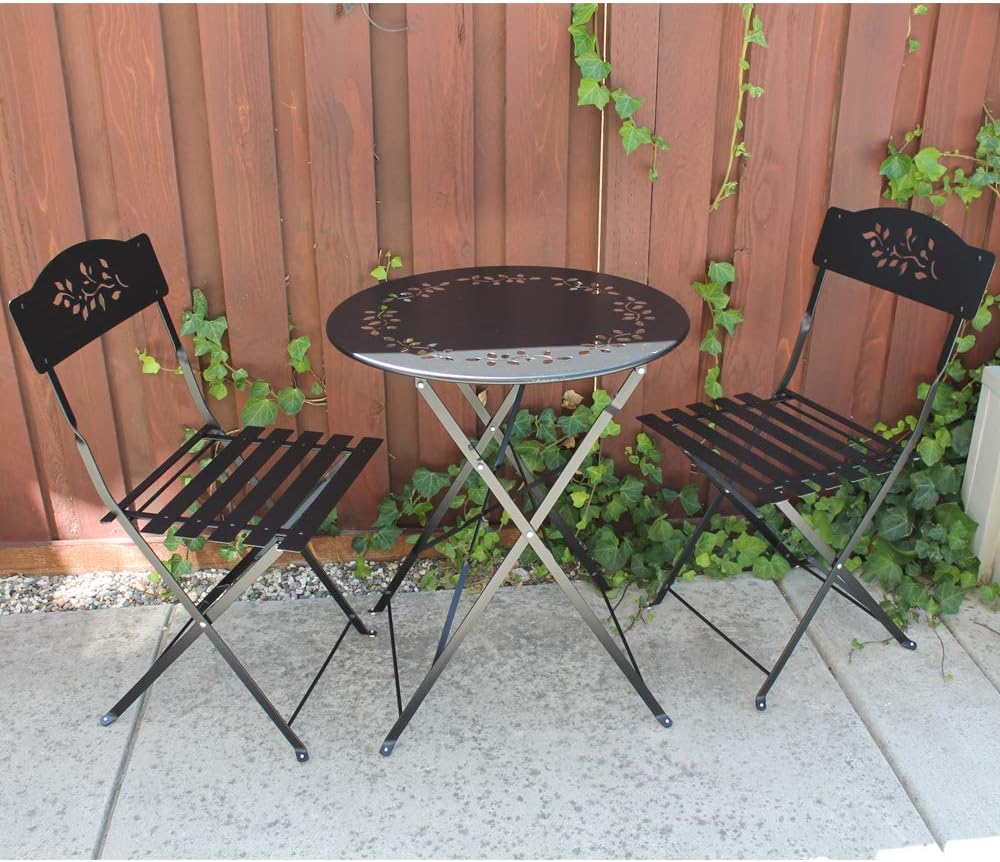 Best black outdoor bistro table set