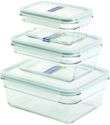 Amazon.com: GlassLock Rectangle Storage Container 2 Litres : Home & Kitchen