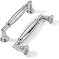 khtumeware 2 Pack 3-3/4 Inch(96mm) Polished Chrome Cabinet Pulls Heavy Duty Solid Cabinet Handles Kitchen Cabinet Hardware for Cupboard Drawer Handles