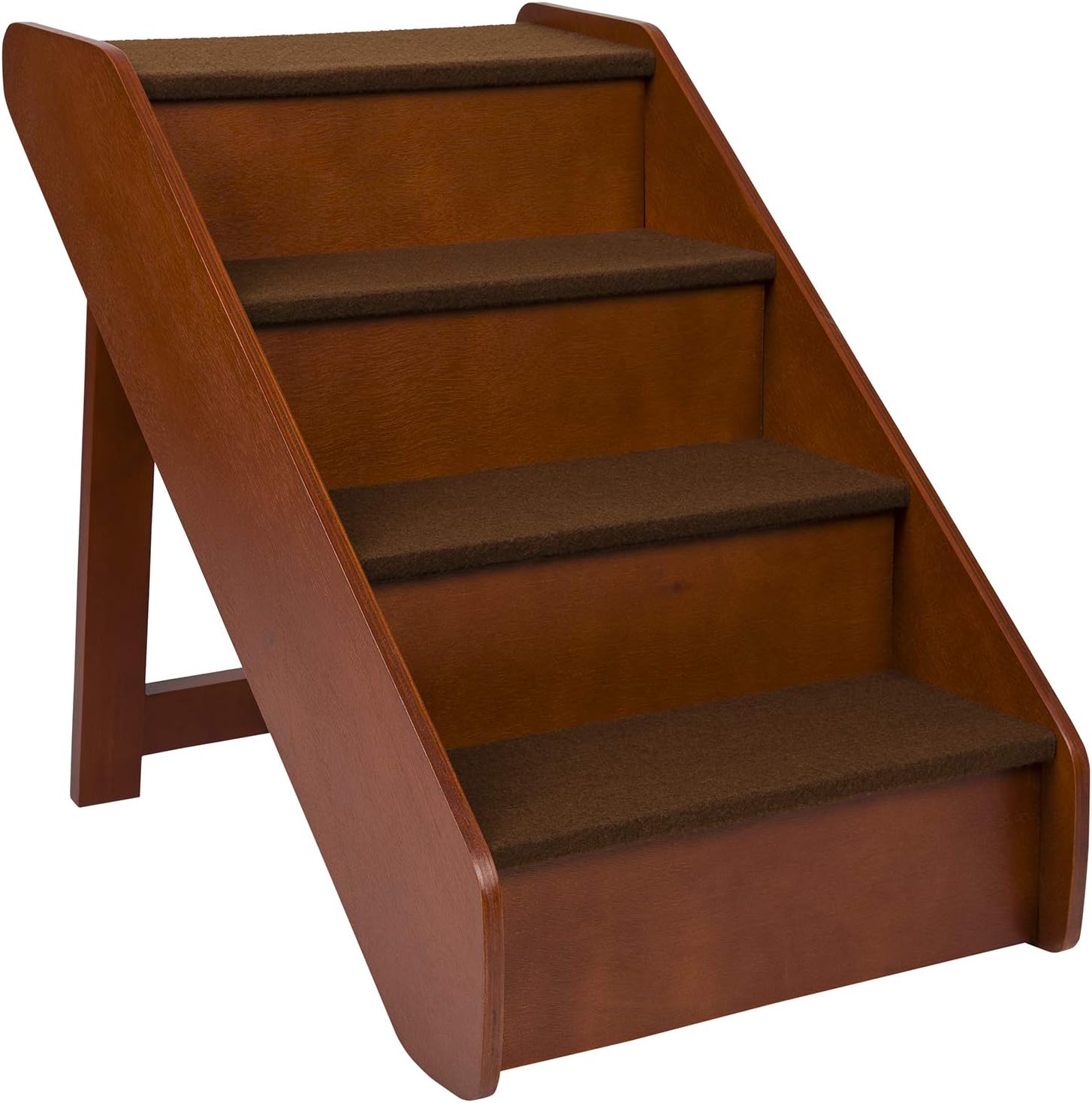 PetSafe CozyUp Folding Wood Pet Steps - PupSTEP Dog and Cat Stairs - Lightweight Durable Wooden Frame Supports up to 200 lb - Side Rails and Non-Slip Feet Provide Added Security - 25 inches : Pet Supplies