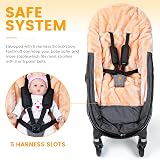 Orzbow Universal Footmuff for Stroller Dark Grey Warm Faux Sheepskin Liner view 6