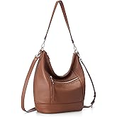 befen Genuine Leather Crossbody Hobo Purse for Women Soft Lightweight Leather Handbags with 2 Removable Straps