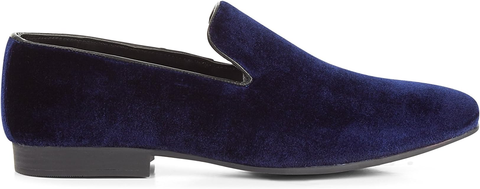 Moss London Men's Navy Velvet Tassel Loafer 10 Blue