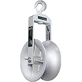 12" Diameter, Cable Puller Sheave, Hook, Wire, Rope | Capacity 6500lb for Greenlee Pullers 640,6801,6001 | Staten Tools