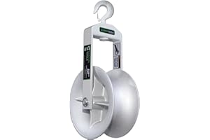 12" Diameter, Cable Puller Sheave, Hook, Wire, Rope | Capacity 6500lb for Greenlee Pullers 640,6801,6001 | Staten Tools