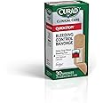 Curad Quickstop Flex-Fabric Bandages, Quickstop Bleeding Control Technology, 0.75" x 2.83", 30 Count (Pack of 3)