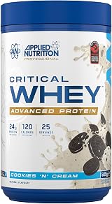 Applied Nutrition Critical Whey Protein Powder 24g per Serving Cookies N Cream