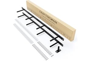 CRAFTERSMARK 2pcs Large Shelf Brackets Long Floating Shelf Bracket Invisible Floating Shelf Hardware Heavy Duty Floating Mantel Brackets(43"X8"X1.5"--2pcs--No Kit)