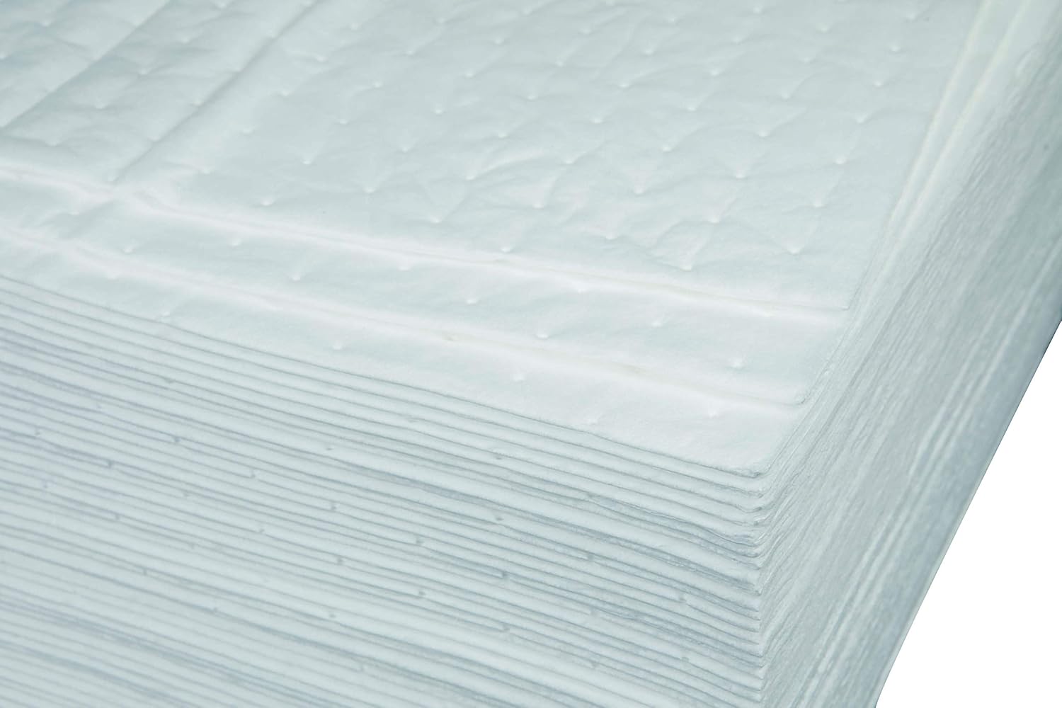 Aain(R) LT011 White Absorbing Heavy Weight Oil-Only Absorbent Mat Pad, Heavy Weight Polypropylene Absorbent Pad, 20" Length x 15" Width, White, LT011A: Home Improvement
