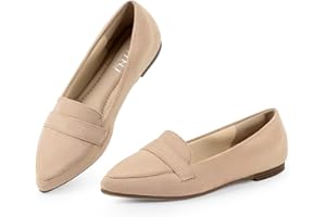 MUSSHOE Flats Shoes Women Pointed Toe Womens Flats Loafers