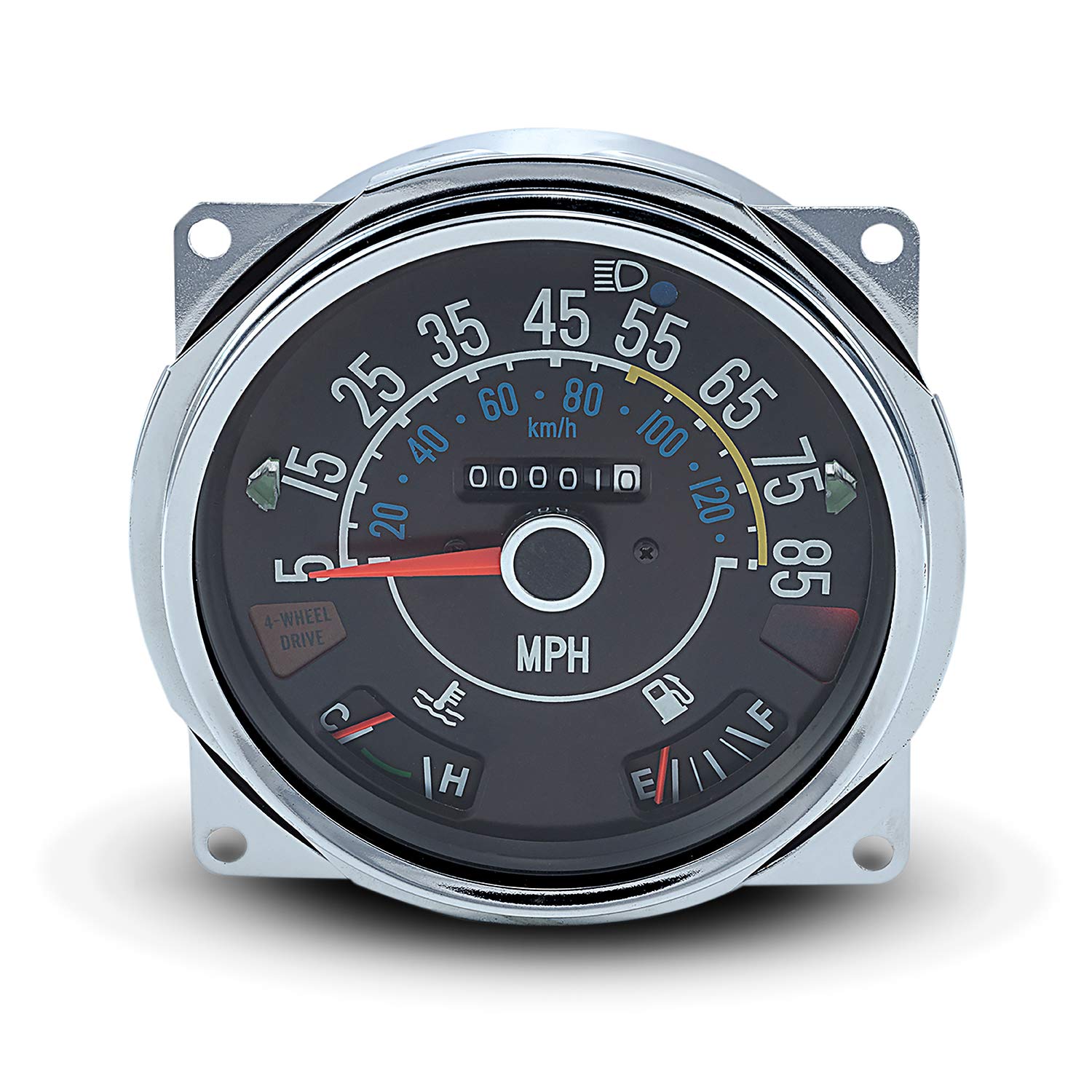Photo 1 of Omix-Ada | 17206.05 | Speedometer Cluster, 5-85 MPH | OE Reference: 5761110 | Fits 1980-1986 Jeep CJ5 / CJ7 / CJ8