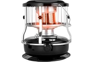 Kerosene Heater for Indoor Outdoor Use, 9000 BTU Non Electric Kerosene Stove, Portable Cordless Space Heaters for Home Garage