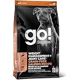 Go! Solutions Weight Management + Joint Care Salmon Grain-Free Dry Dog Food, Premium Kibble for Adults & Seniors with Added Glucosamine & Chondroitin for Healthy Mobility, 3.5 lb Bag