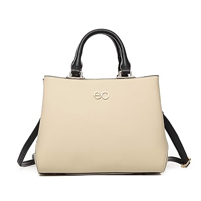 E2O Fashion Womens Beige Satchel