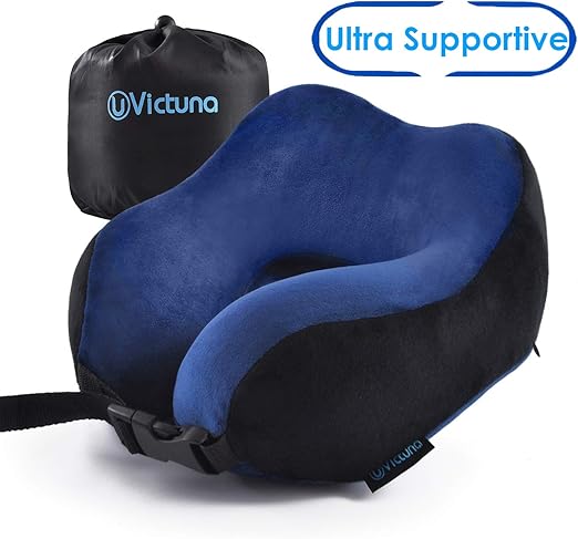 Amazon Com Victuna Upgrade Neck Pillow For Airplane Travel