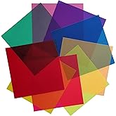 Best Starloop 18 Pack Light Gels Colored Overlays Transparency Color Film Plastic Sheets Correction Gel Light Filter Sheet, 2