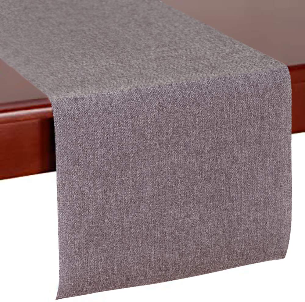 WEAVED TABLE RUNNERS | for Upscale Wedding and Dining | 14” X 108” | 3 pc (Grey)