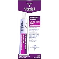 Vagisil Anti-Itch Creme Extra Strength for Feminine Intimate Areas, Gynecologist Tested, 30g