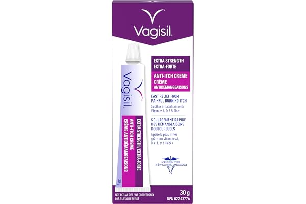 Vagisil Anti-Itch Creme Extra Strength - Helps Relieve Yeast Infection Itch, 30g (1-Pack) | Gynecologist Tested
